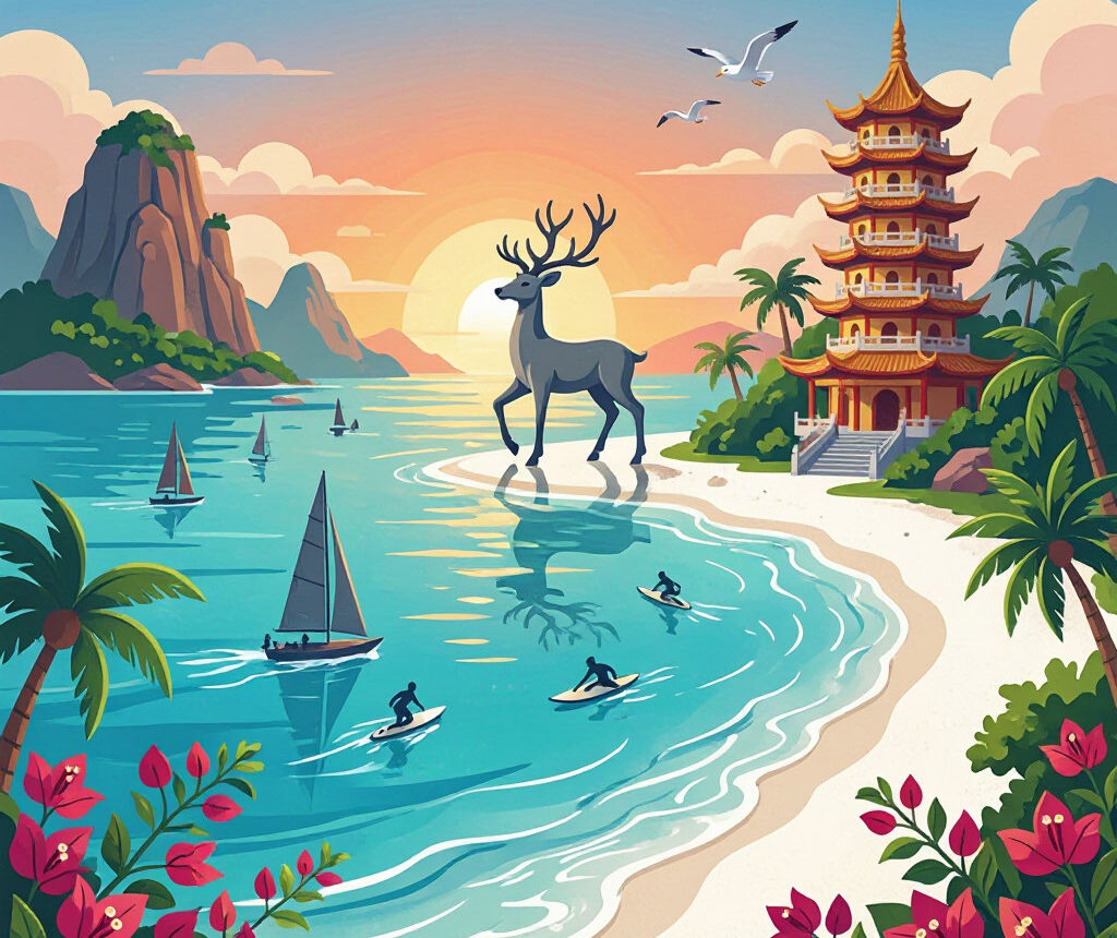 🌴 Откройте для себя Хайнань: 14 дней учебы, приключений и тропического отдыха! 🌴